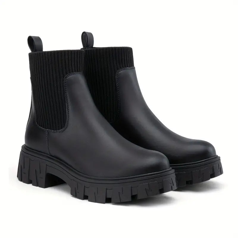 Lotte - Trendy Platform Chelsea Boots