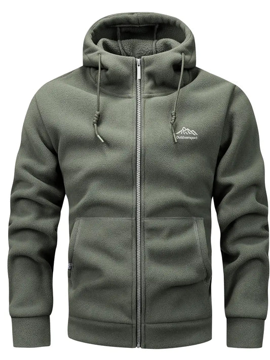 Dario - Comfortabele Warme Fleecejas met Capuchon