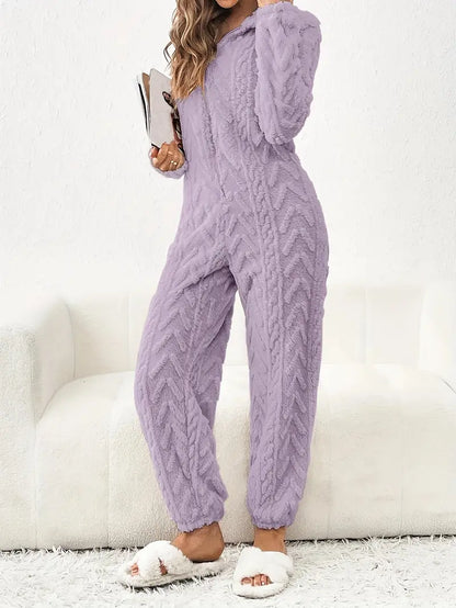Sophie - Knusse Teddy Jumpsuit voor Comfortabele Dagen