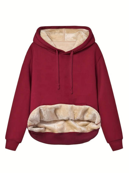 Luxe Pluche Fleecejack met Capuchon