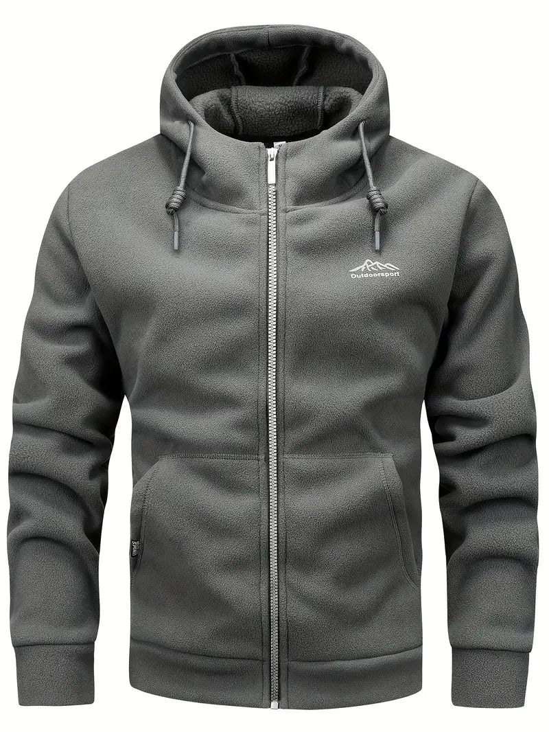Dario - Comfortabele Warme Fleecejas met Capuchon