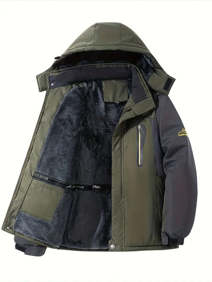 Heren Winter Fleece Gevoerde Jas