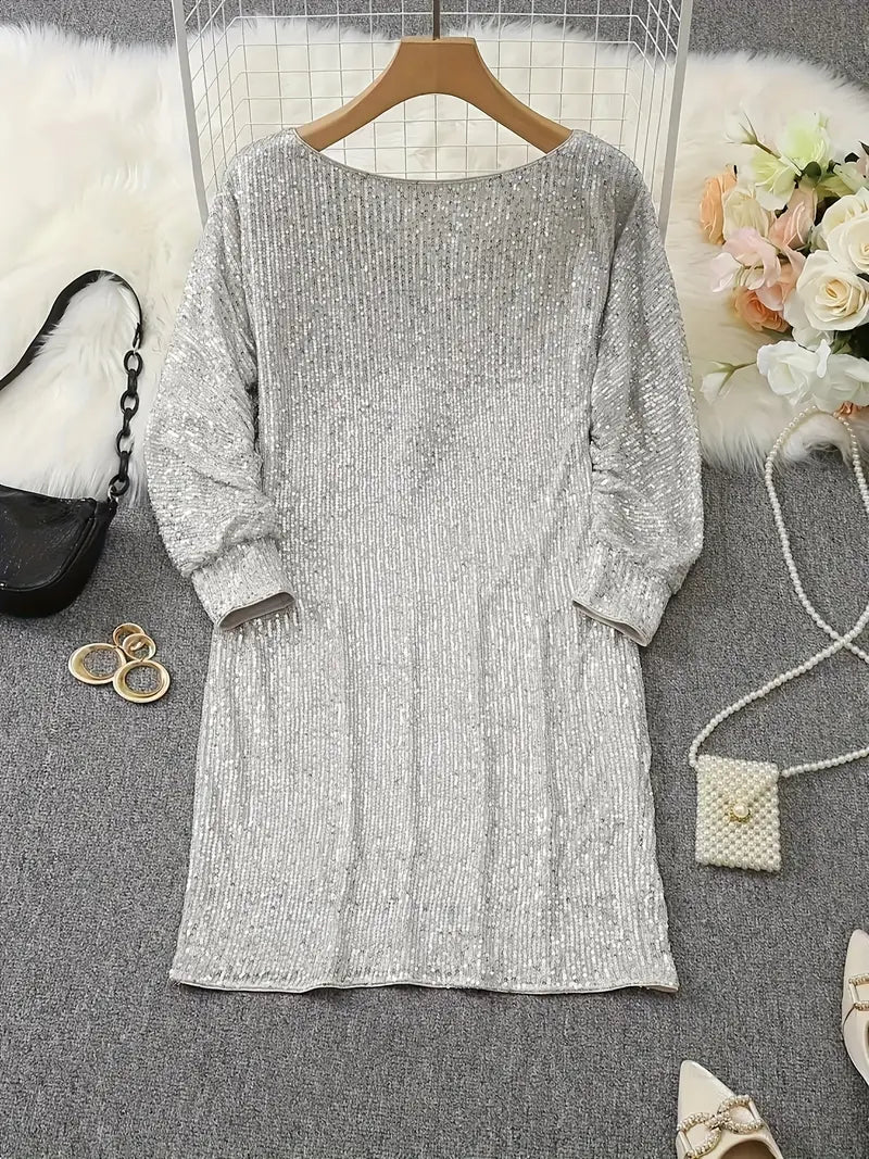 Ella - Glamoureuze Glitter Jurk