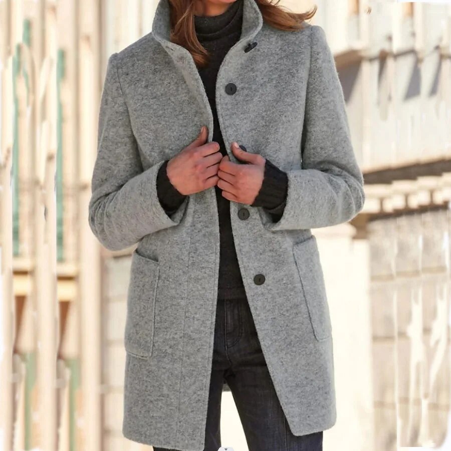 Luxe Winterjas met Elegante Snit