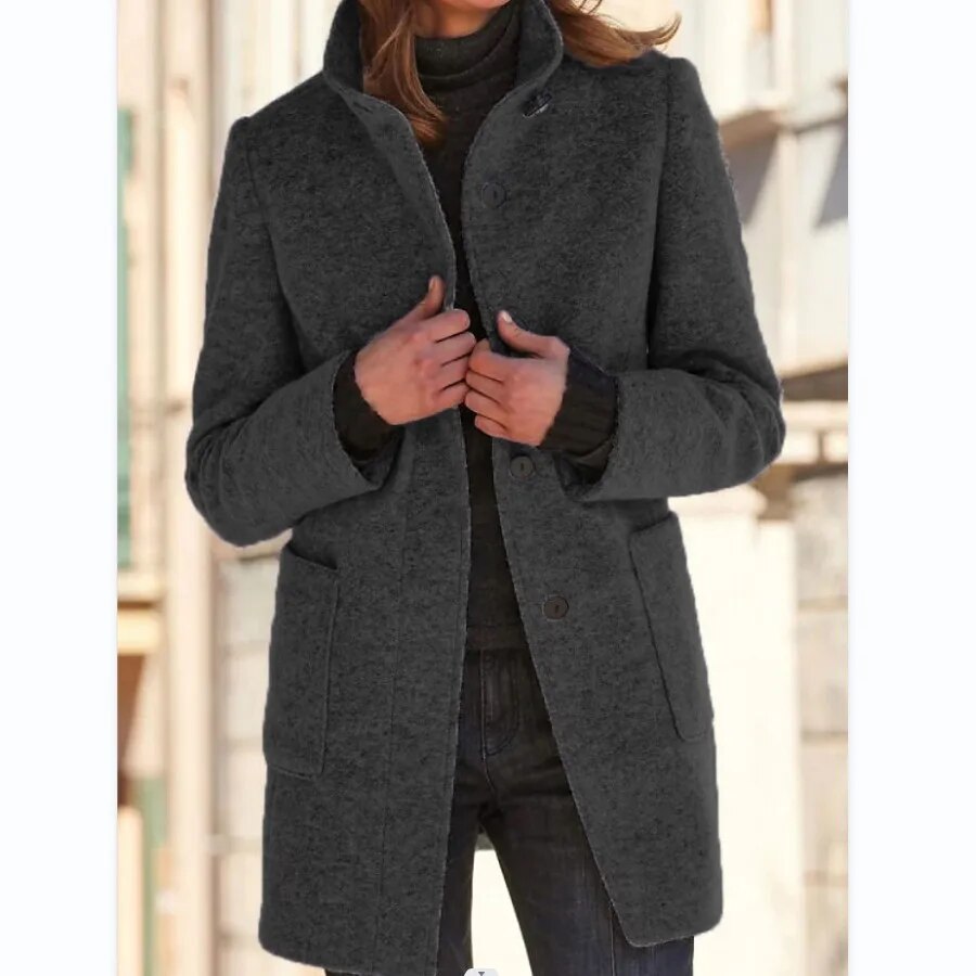 Luxe Winterjas met Elegante Snit