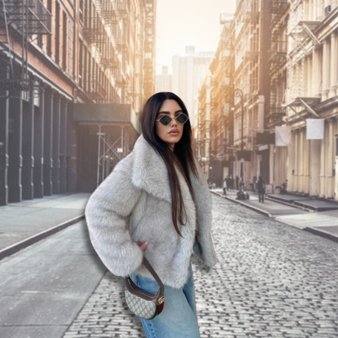 Luna - Luxe Imitatiebont Jas