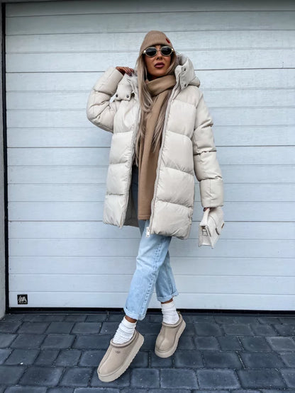 Sophie - Gewatteerde Winterjas met Capuchon
