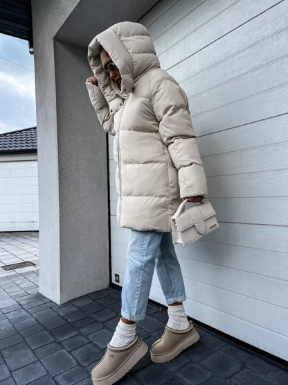 Sophie - Gewatteerde Winterjas met Capuchon
