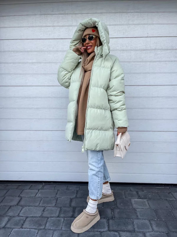 Sophie - Gewatteerde Winterjas met Capuchon