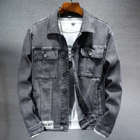 Victor - Tijdloze Denim Jas met Authentiek Ontwerp