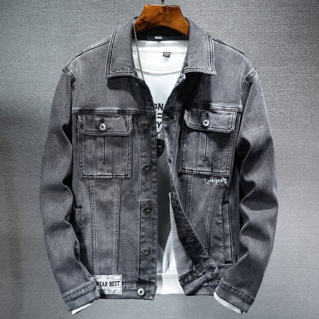 Victor - Tijdloze Denim Jas met Authentiek Ontwerp