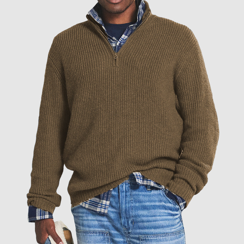 Stijlvolle Half Zip Trui