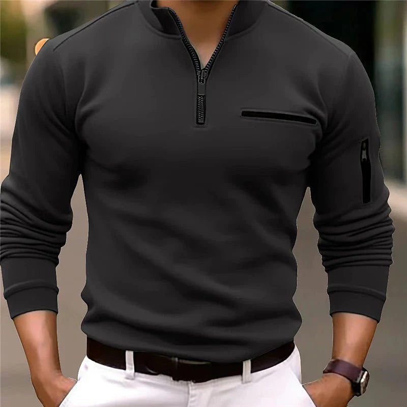 Joris - Luxe Quarter-Zip Trui voor elke gelegenheid