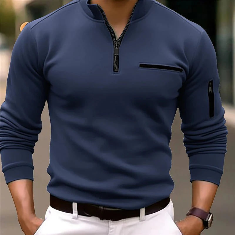 Joris - Luxe Quarter-Zip Trui voor elke gelegenheid